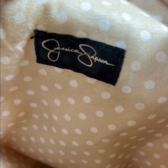 Awesome Jessica Simpson Red and White Striped Backpack - Picture 7 of 14